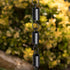 Aluminum Cylinder Rain Chain Replacement Downspout for Gutters, Black Powder Coated